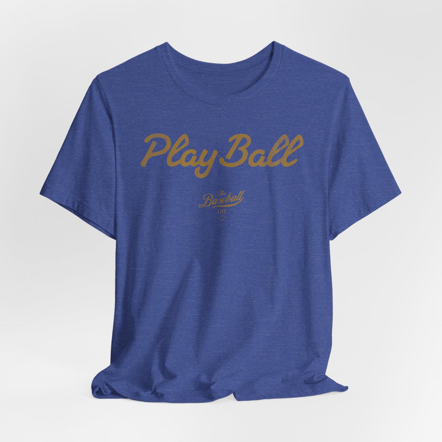 Play Ball_Old Gold Print T-Shirt