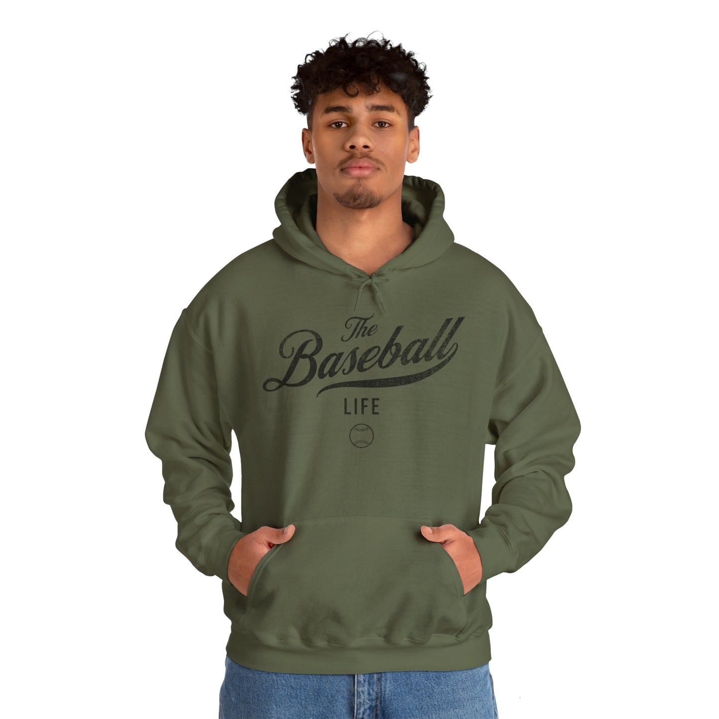 The Baseball Life Hoodie_Black Print