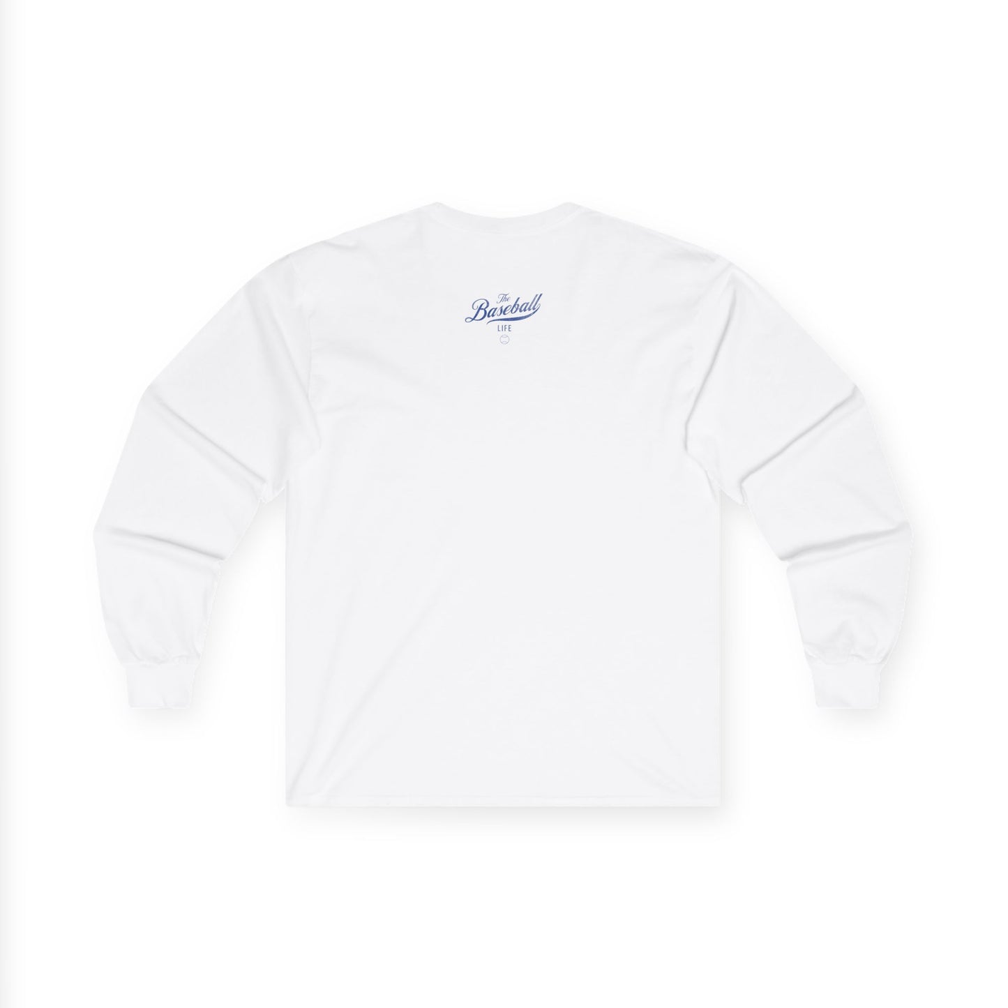 The Baseball Life Long Sleeve T-Shirt_Royal Blue Print