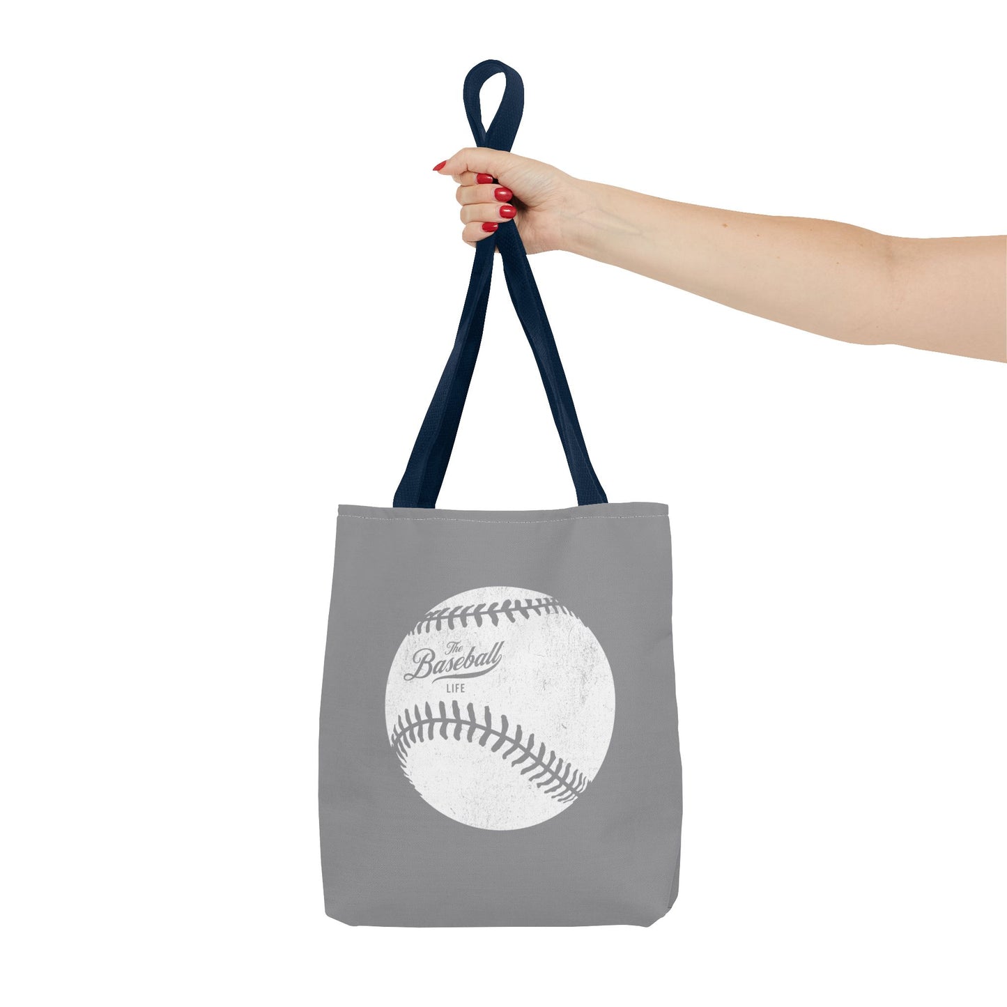 Weathered Baseball Tote Bag_Medium Gray