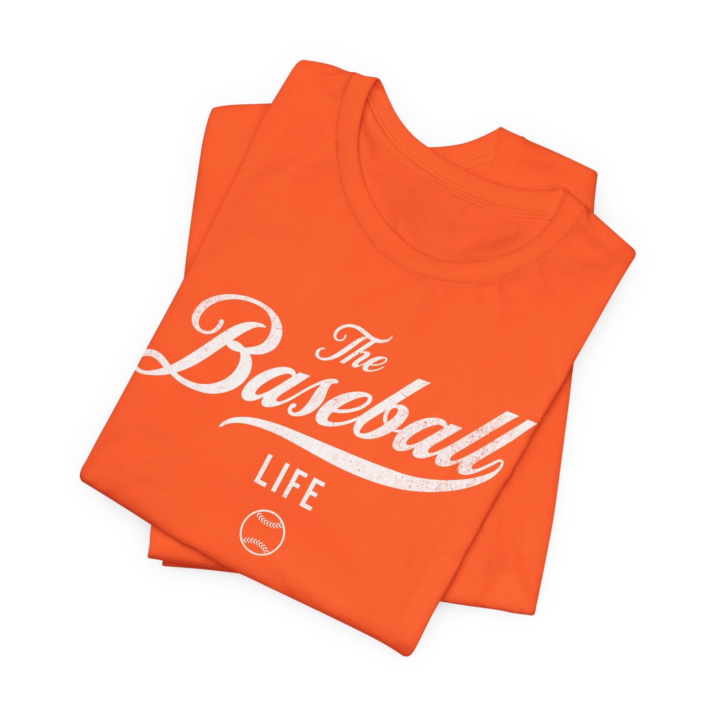 The Baseball Life Classic Script T-Shirt_White Print