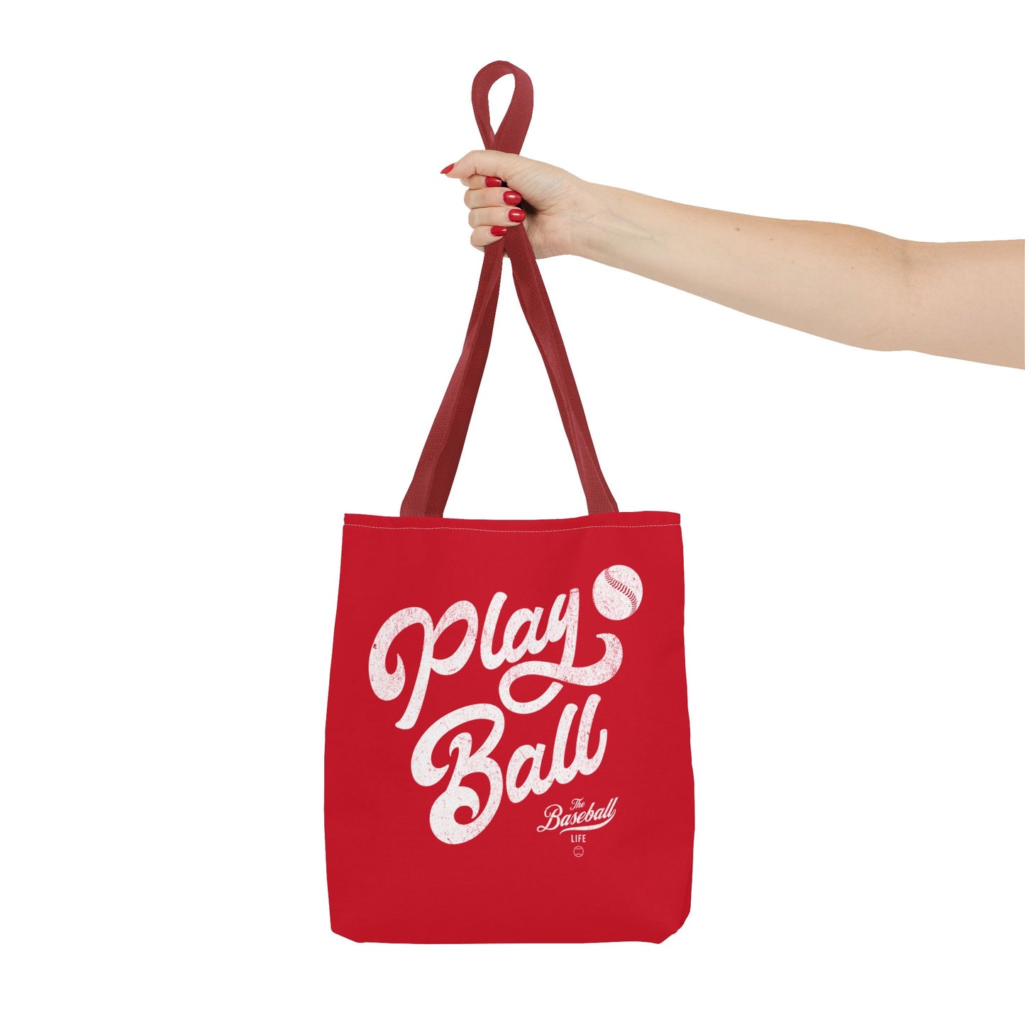 Play Ball Script Tote Bag