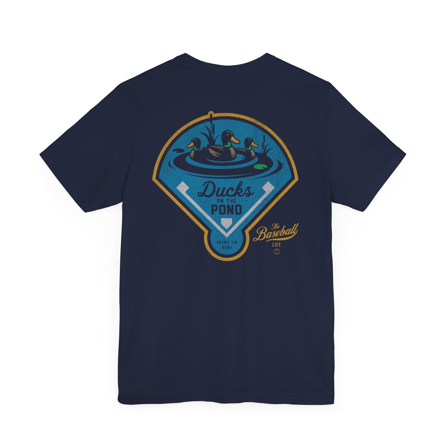 Ducks On The Pond Baseball T-Shirt