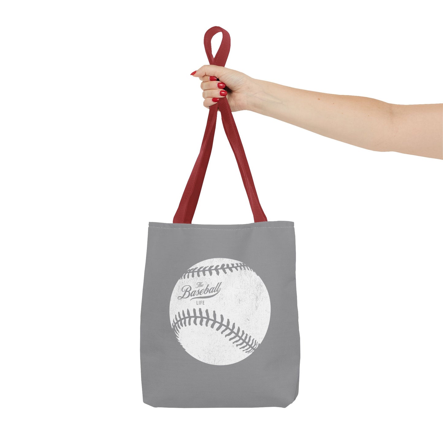 Weathered Baseball Tote Bag_Medium Gray