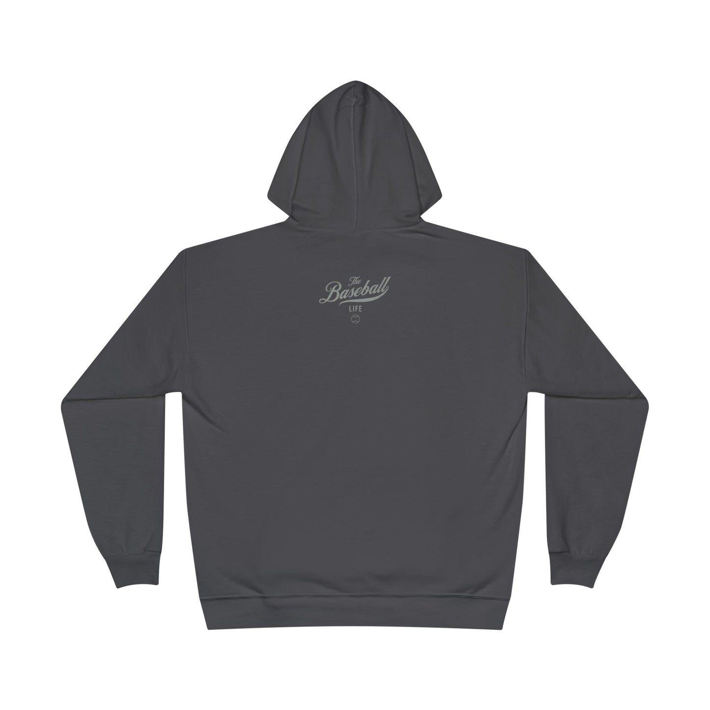 The Baseball Life Hoodie w/Grommets_Silver Gray Print