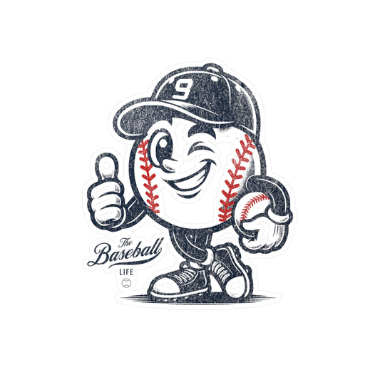 The Original Mr. Baseball Life Kiss-Cut Vinyl Decal