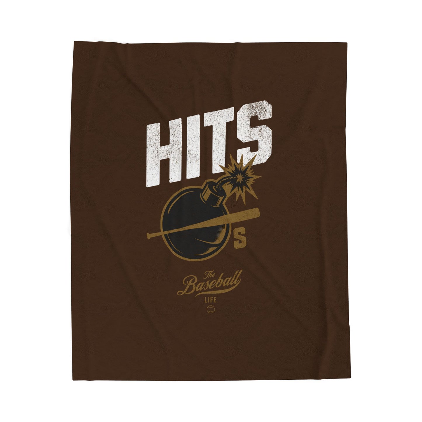 Velveteen Plush Blanket_Hits Bombs_Coffee Brown
