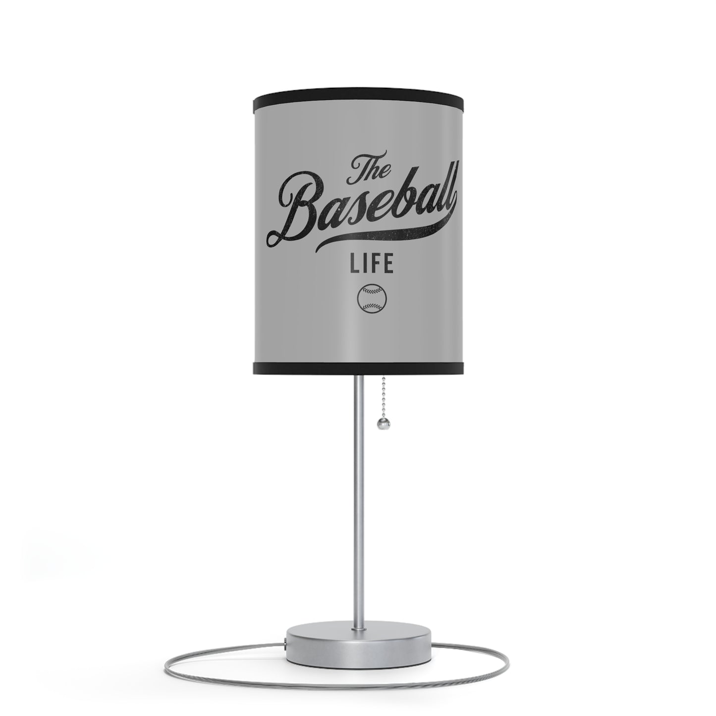 Table Lamp_Silver Gray w Black Print