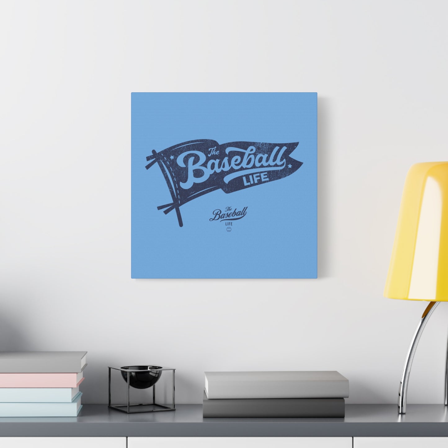Classic Pennant_Navy Print Wall Art Canvas