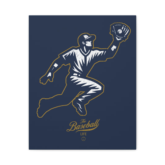 Player Icon Wall Art Canvas_Navy