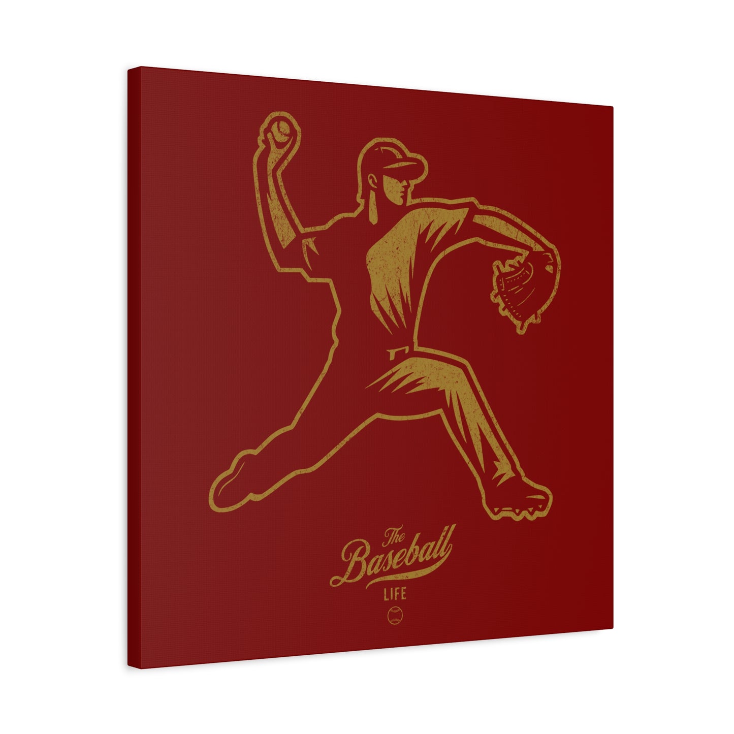 Pitcher Icon Wall Art Canvas_Cardinal Red