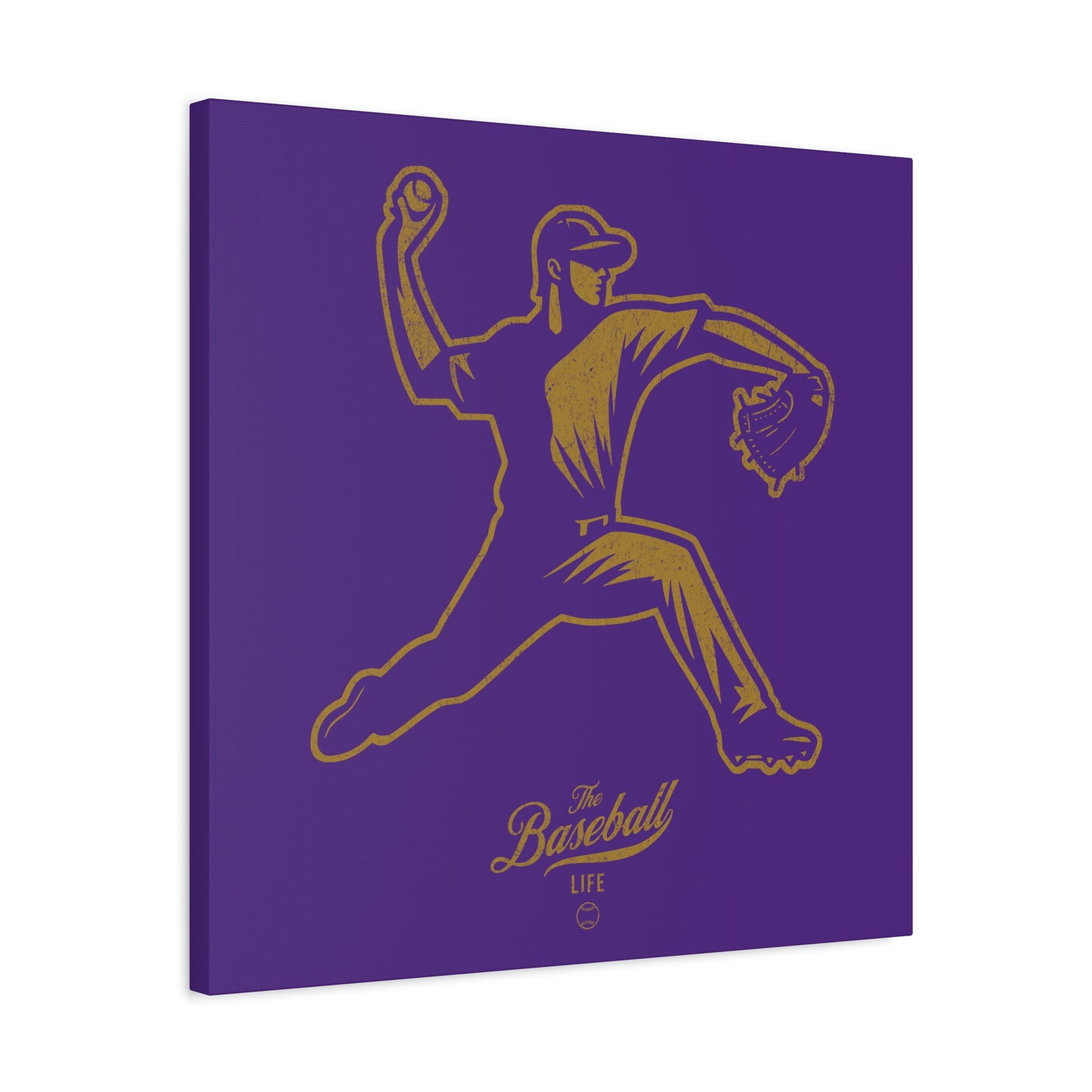 Pitcher Icon Wall Art Canvas_Purple