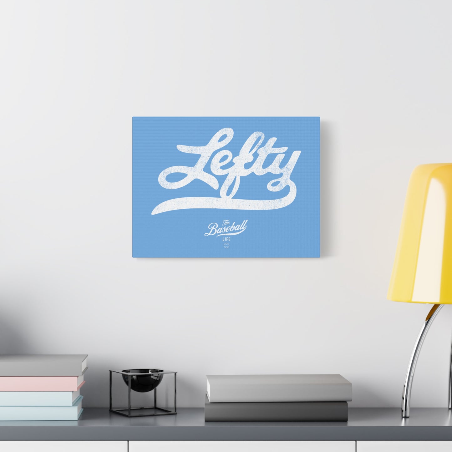 Lefty Wall Art Canvas_Carolina Blue