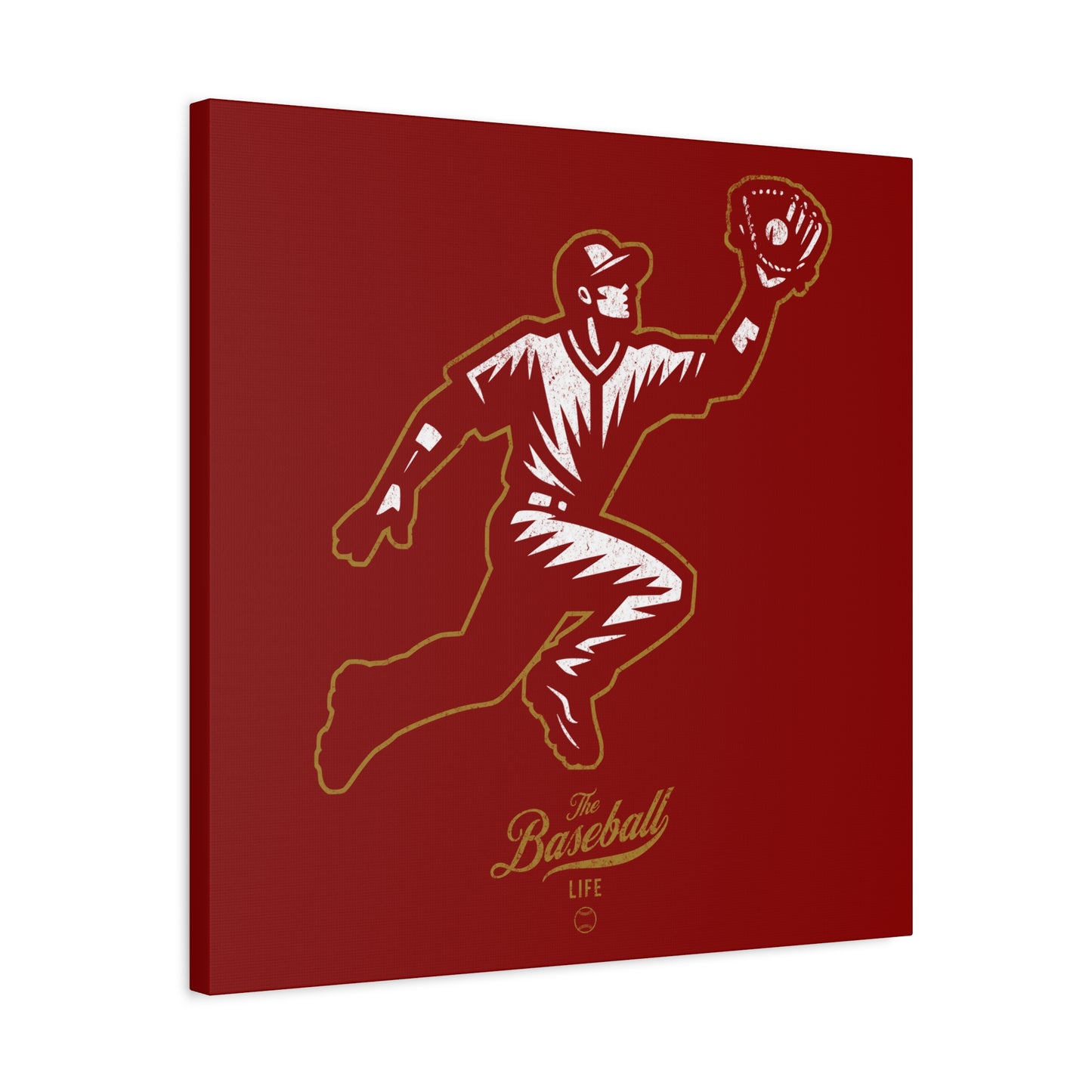 Player Icon Wall Art Canvas_Cardinal Red