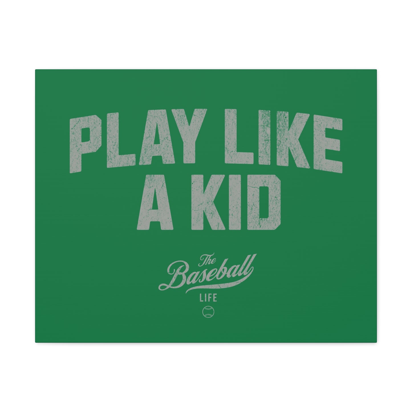 Play Like A Kid Wall Art Canvas_Green
