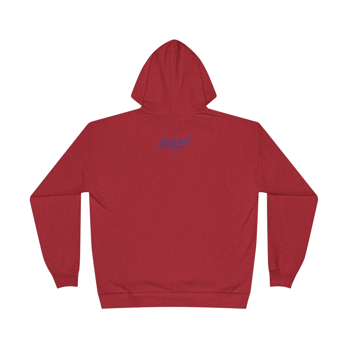 The Baseball Life Hoodie w/Grommets_Royal Blue Print