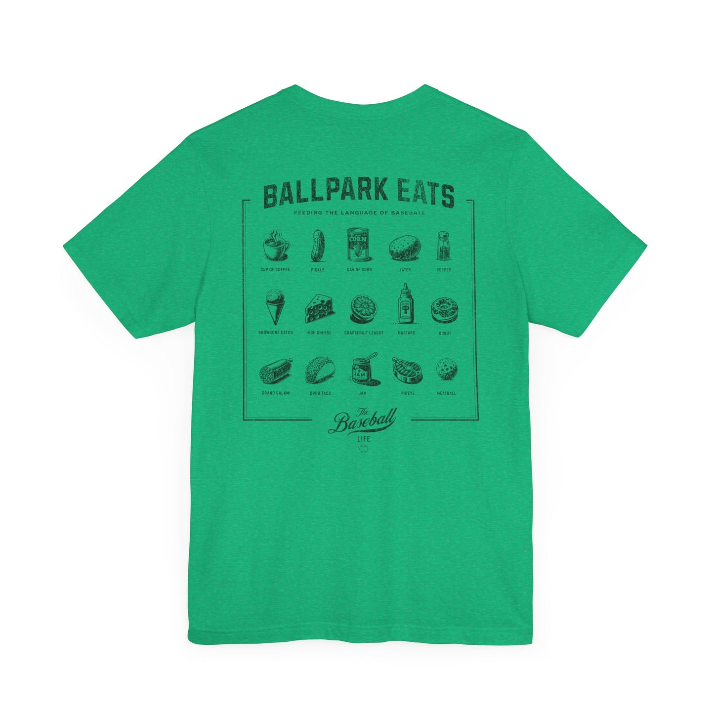 Ballpark Eats_Feeding the Language of Baseball T-Shirt