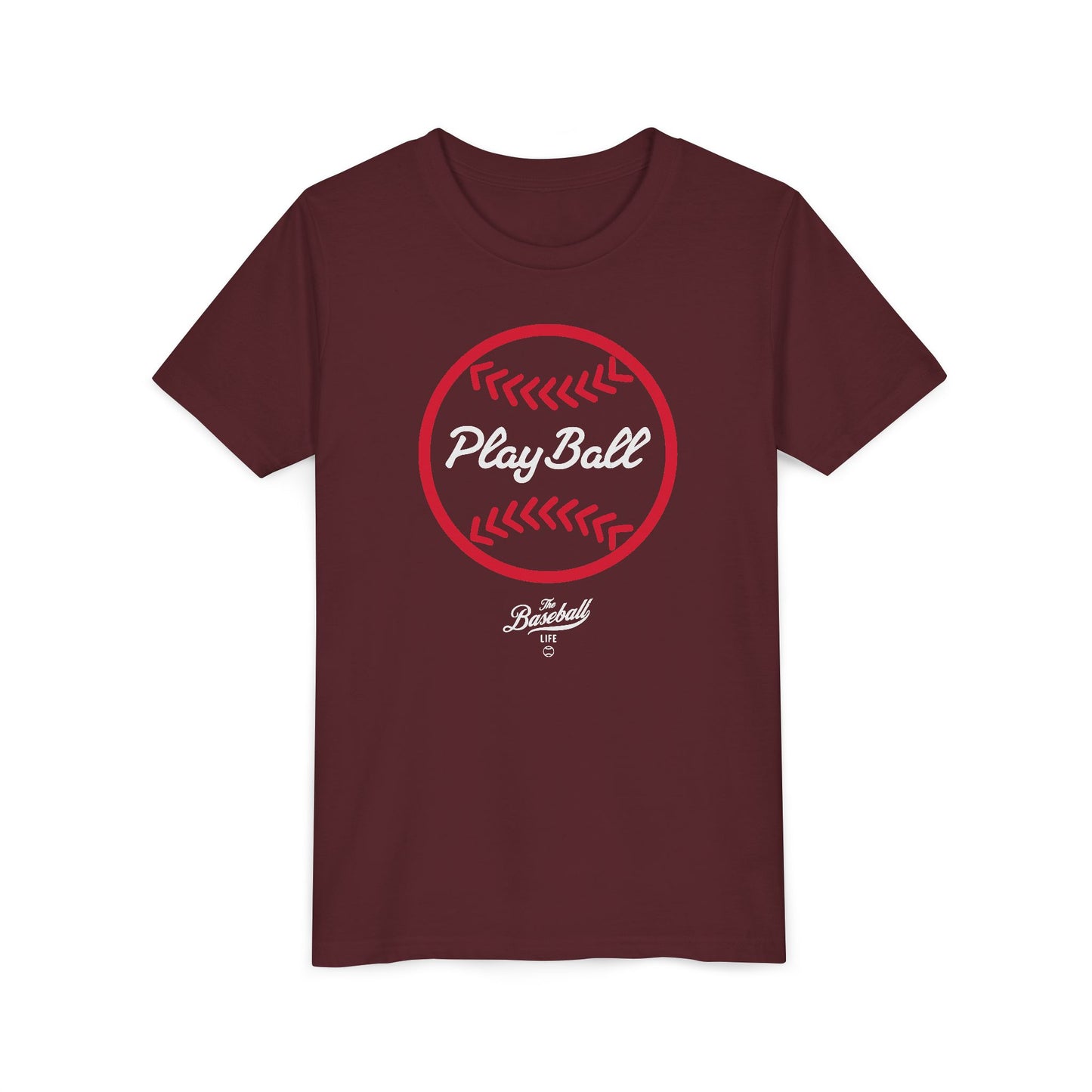 Youth Play Ball Graphic Baseball T-Shirt