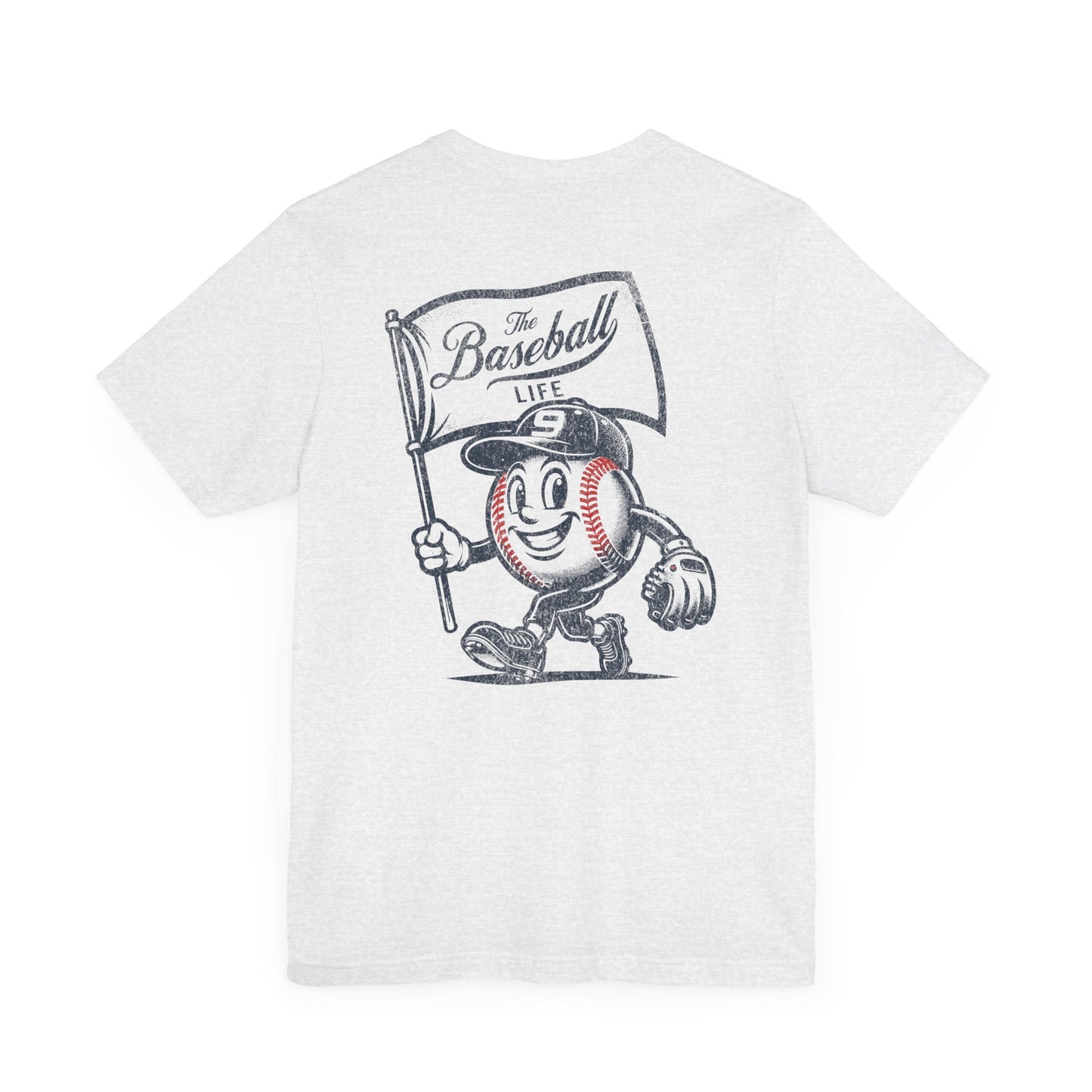 Mr. Baseball Mascot Flying Flag T-Shirt