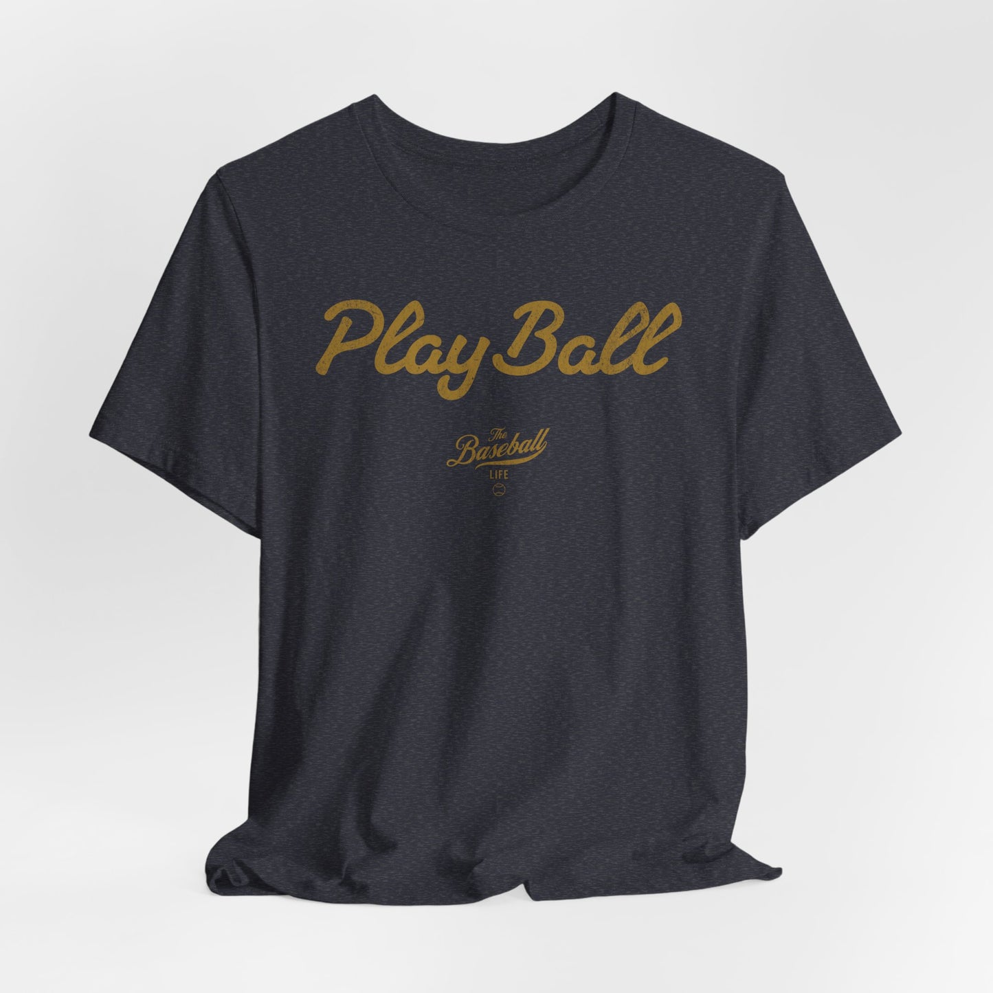 Play Ball_Old Gold Print T-Shirt