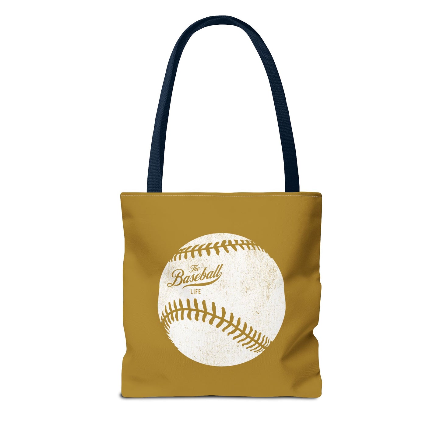 Weathered Baseball Tote Bag_Old Gold