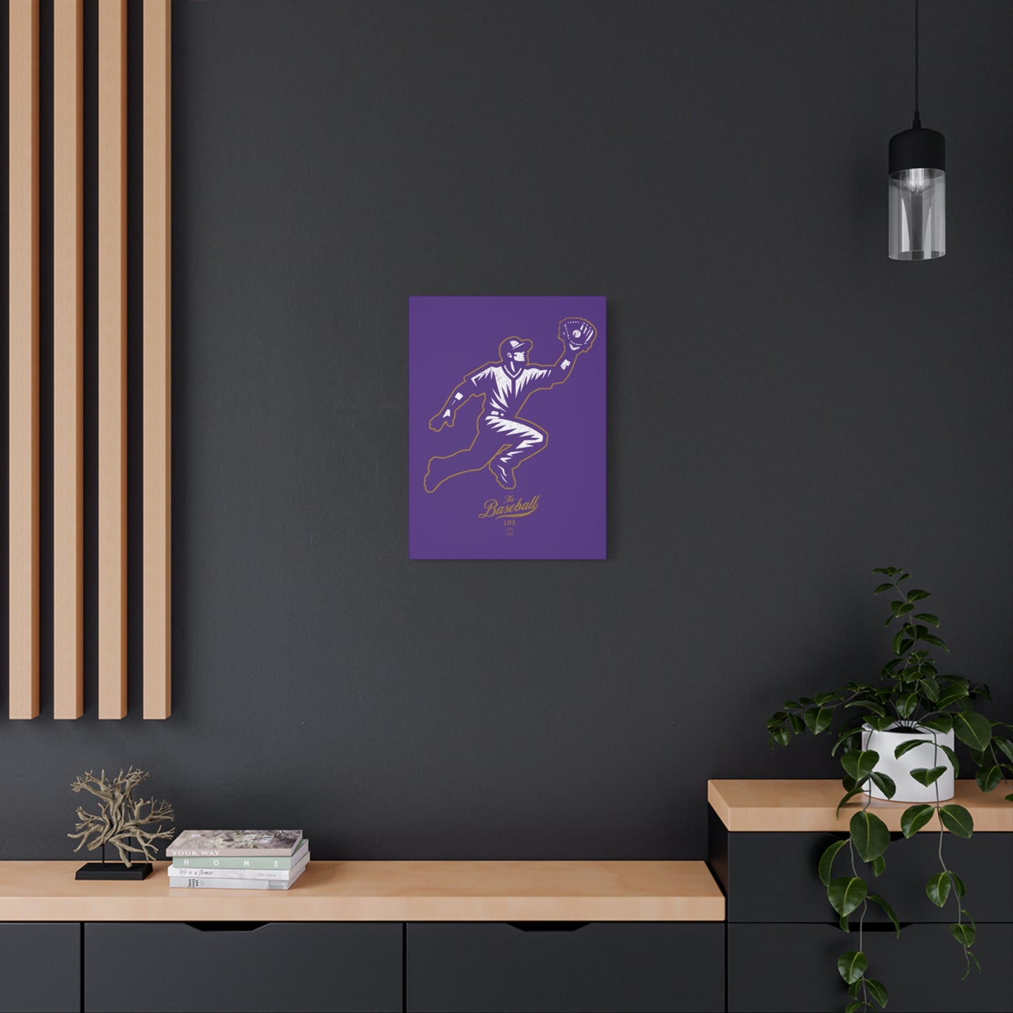 Player Icon Wall Art Canvas_Purple