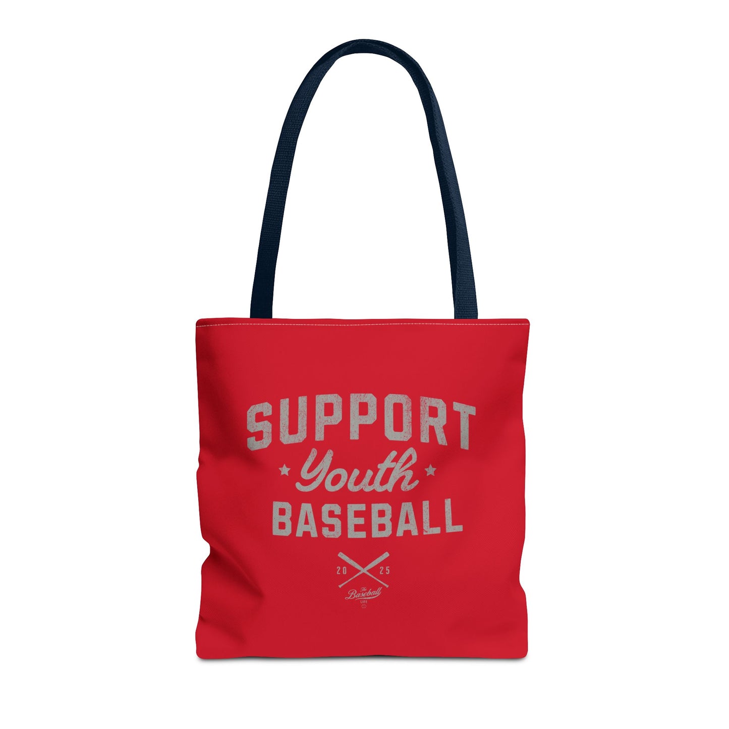 Support Youth Baseball Tote Bag_Red