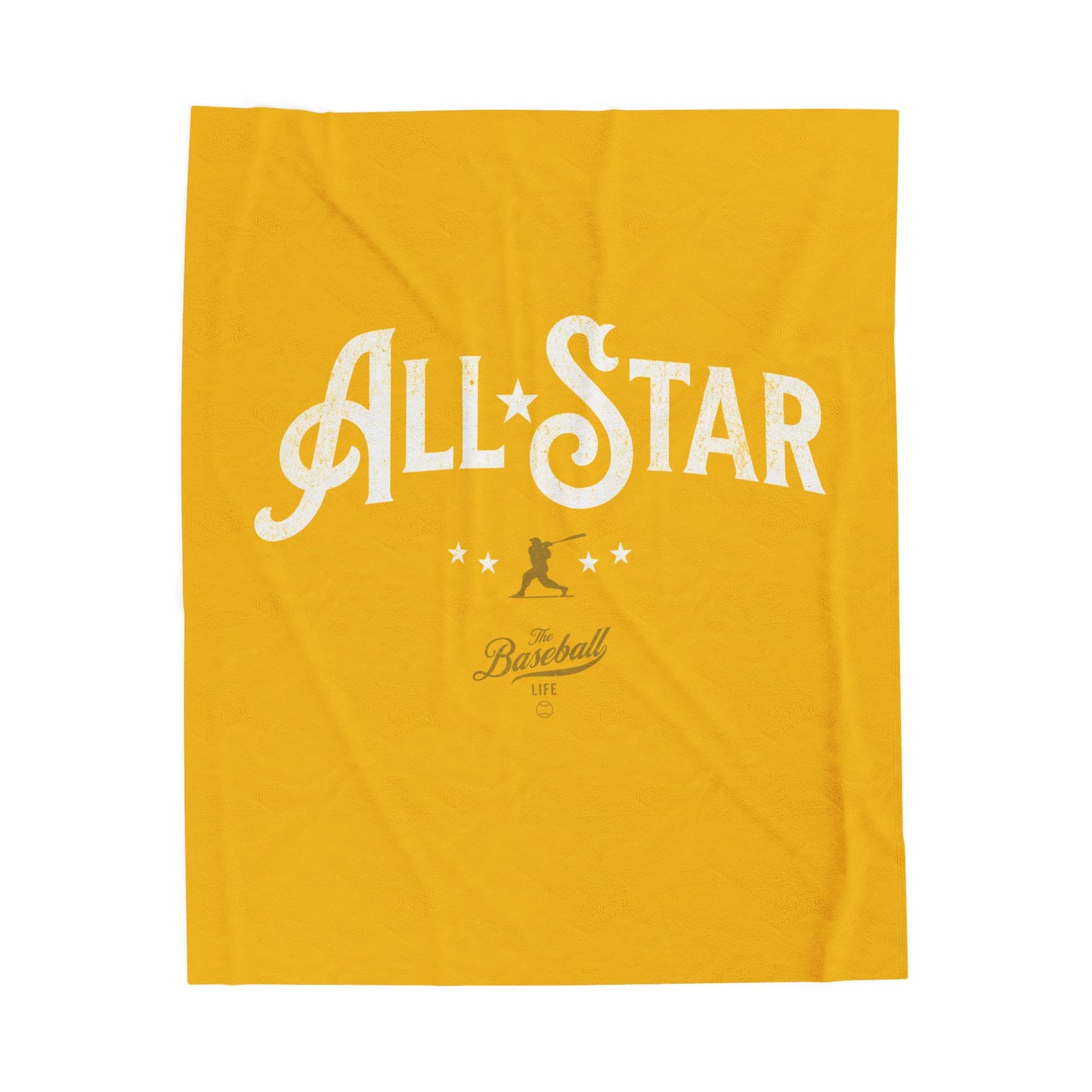 Velveteen Plush Blanket_All-Star_Yellow Gold