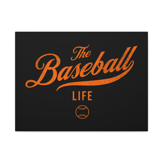 Wall Art Canvas_Black w Orange