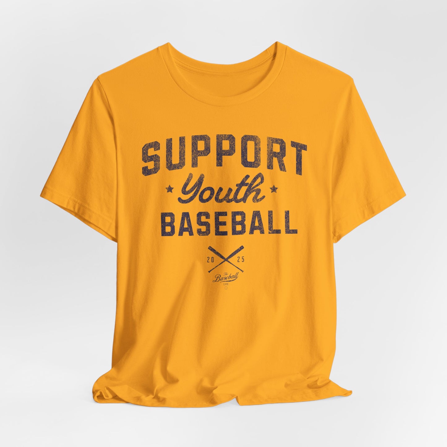 Support Youth Baseball_Navy Print T-Shirt
