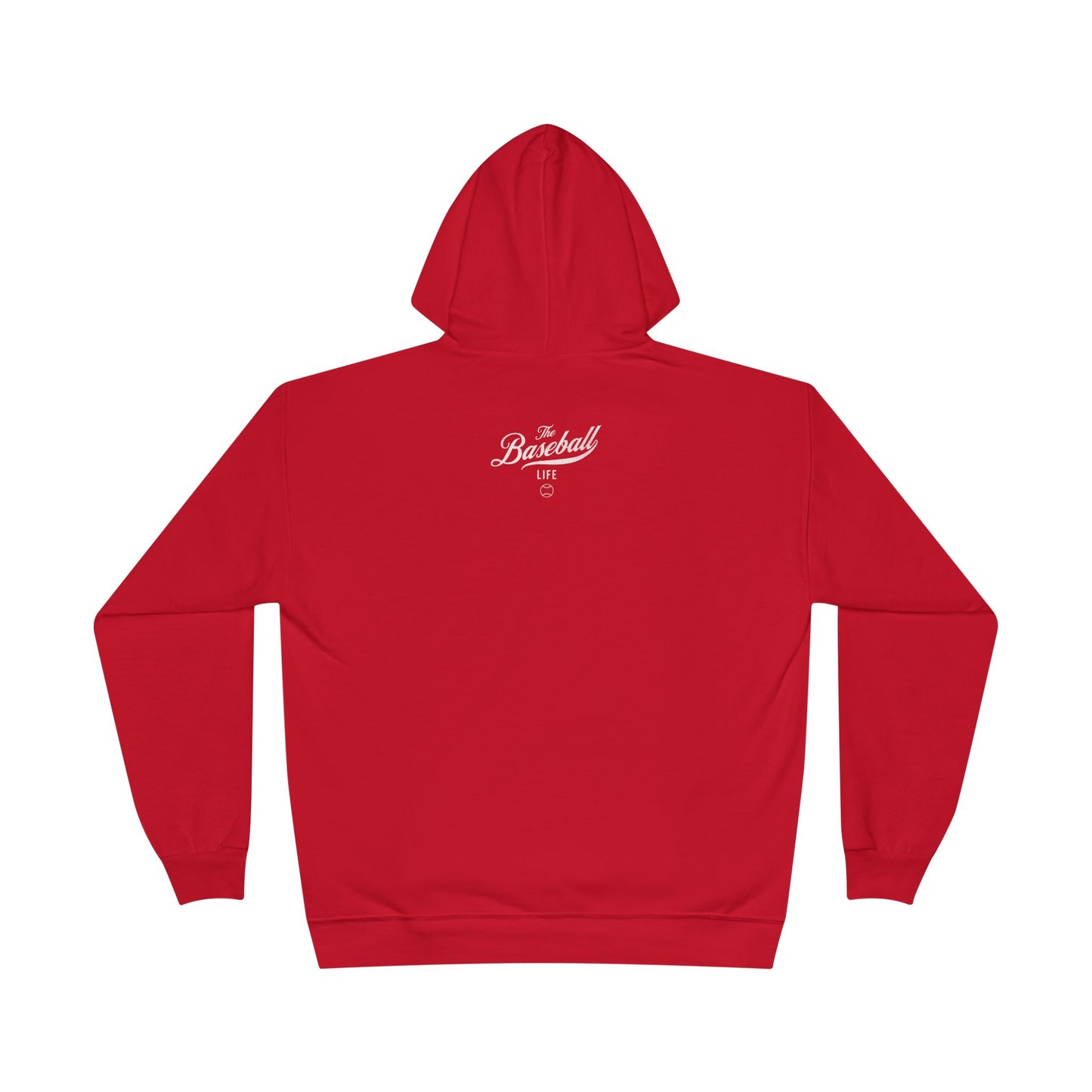 The Baseball Life Hoodie w/Grommets_White Print