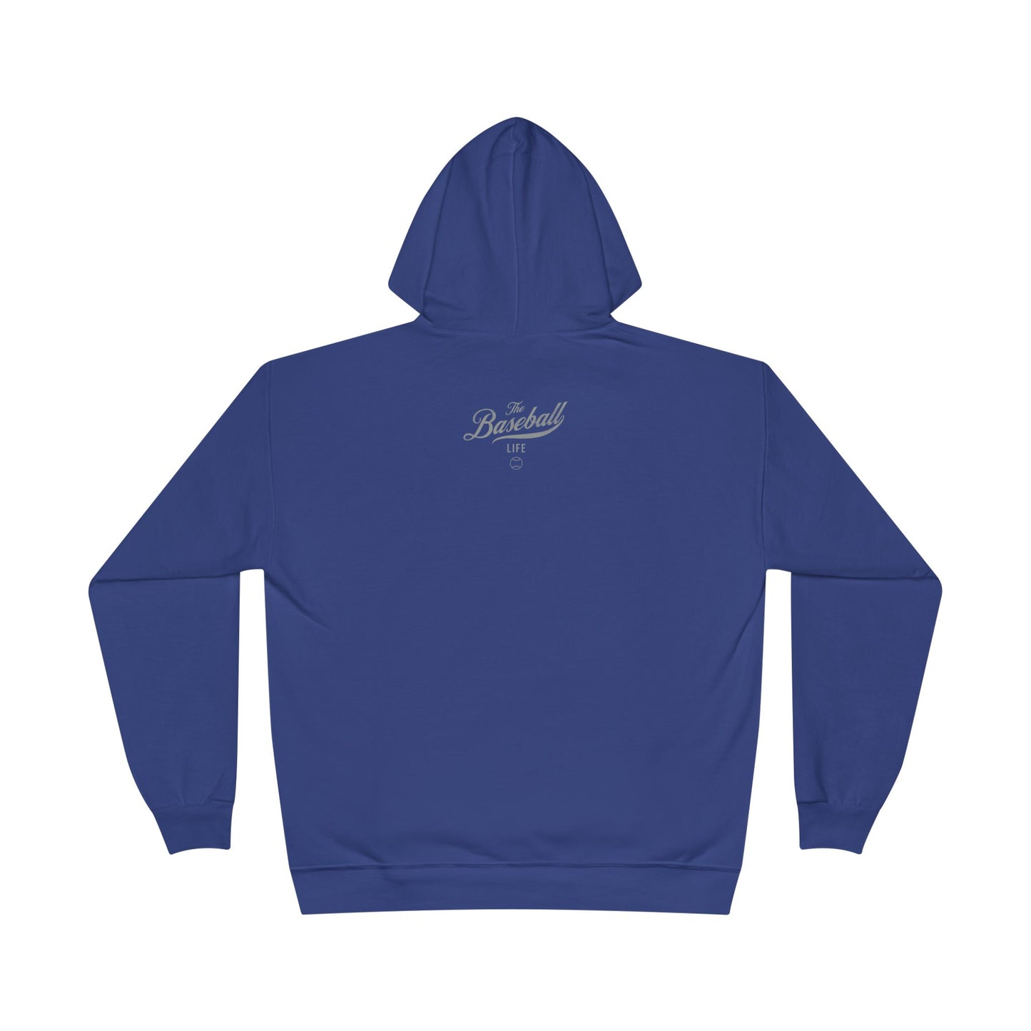 The Baseball Life Hoodie w/Grommets_Silver Gray Print