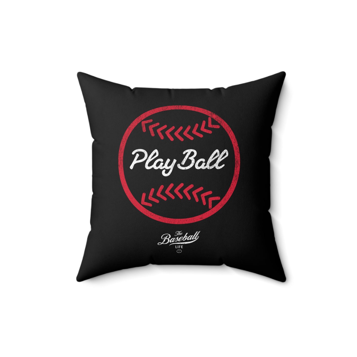 Accent Pillow_Play Ball Graphic Baseball_Black