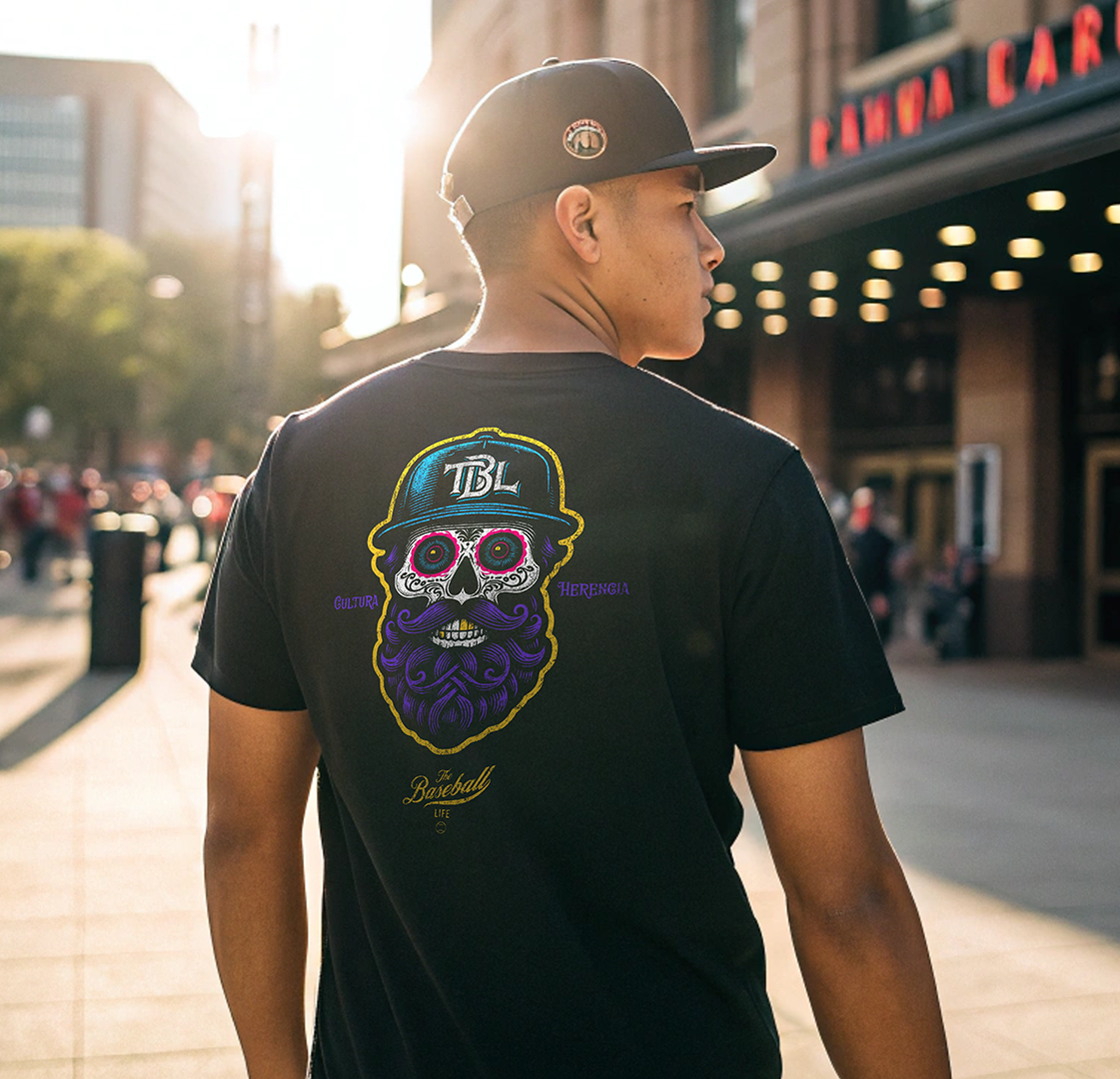 Beisbol Sugar Skull Series_Player 2 T-Shirt