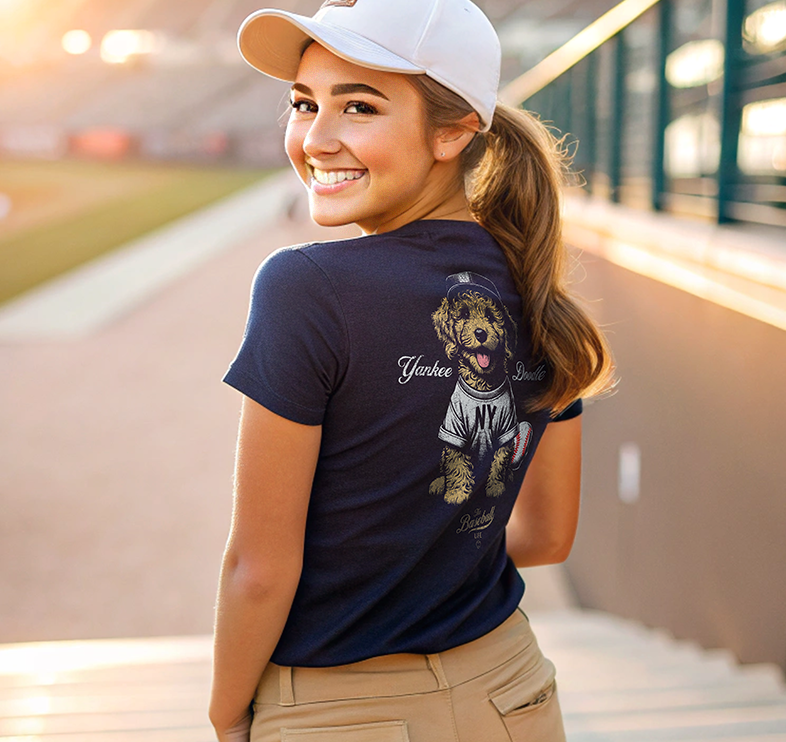 Women's Yankee Doodle Baseball T-Shirt