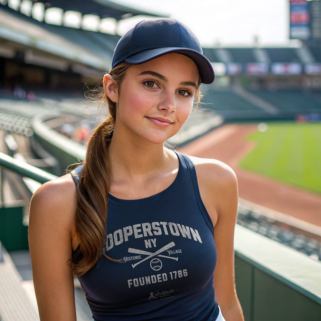 Cooperstown NY_Artifacts Baseball Collection Racerback Tank