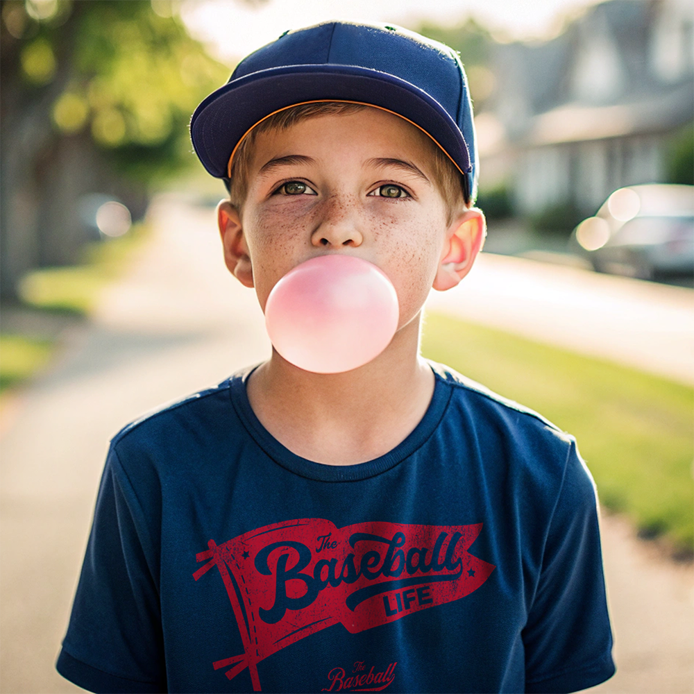 Youth The Baseball Life Classic Pennant_Red Print