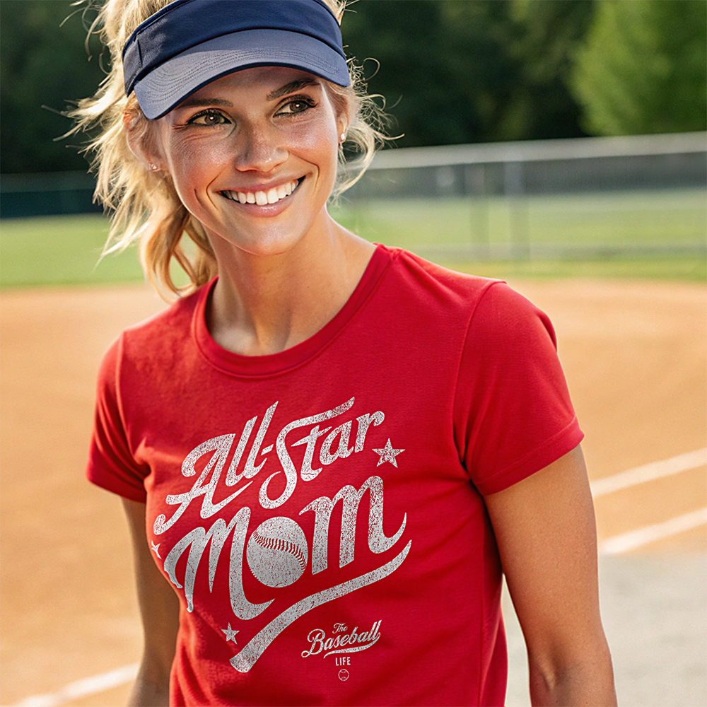 Women's All-Star Mom Baseball T-Shirt