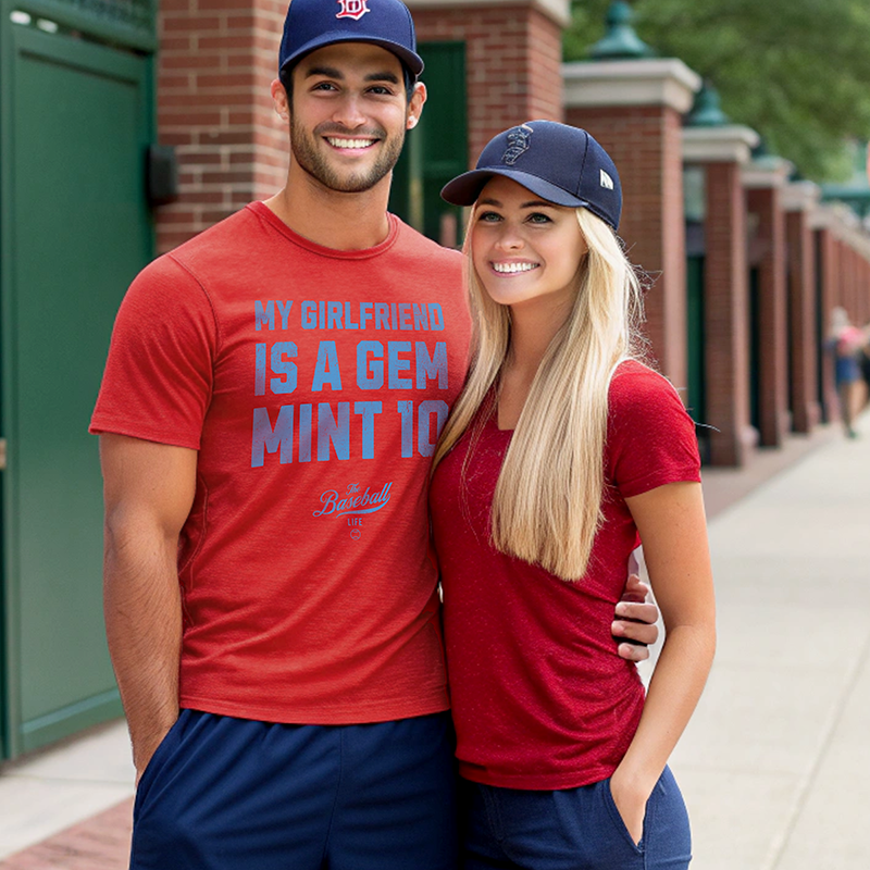 My Girlfriend Is A Gem Mint 10 Baseball T-Shirt