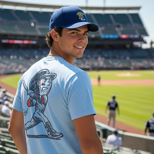 Mr. Baseball Mascot Home Run T-Shirt