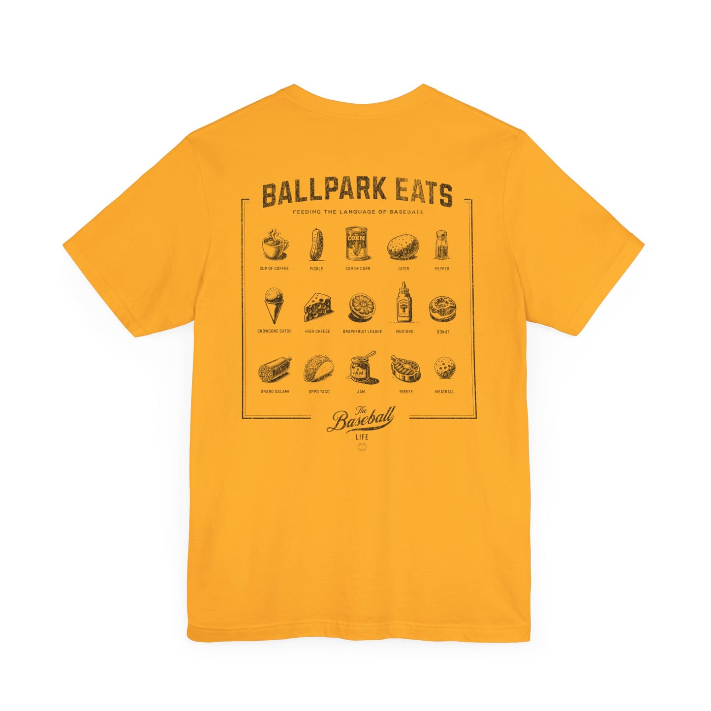 Ballpark Eats_Feeding the Language of Baseball T-Shirt
