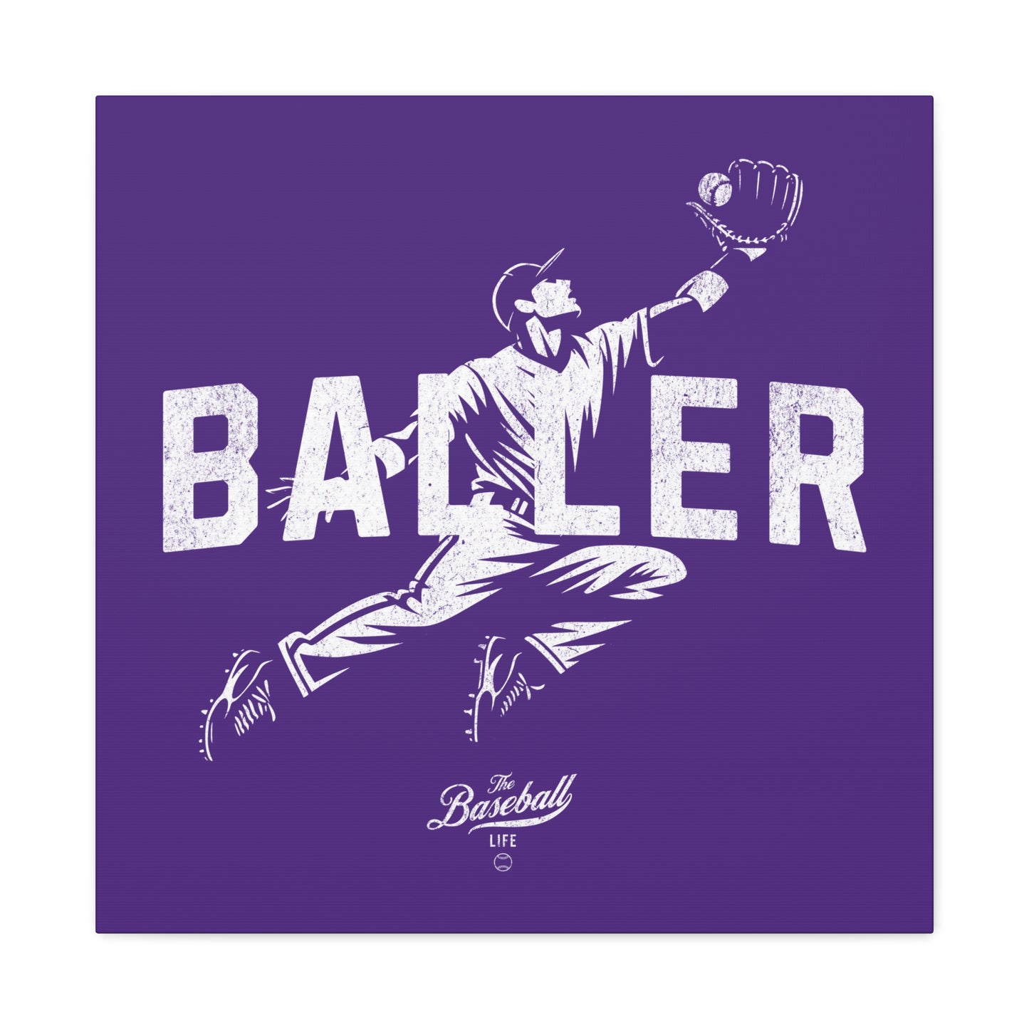 Baller Wall Art Canvas_Purple