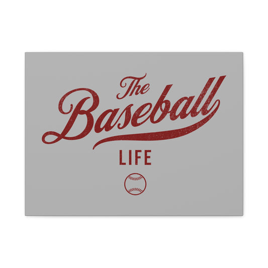 Wall Art Canvas_Silver Gray w Maroon