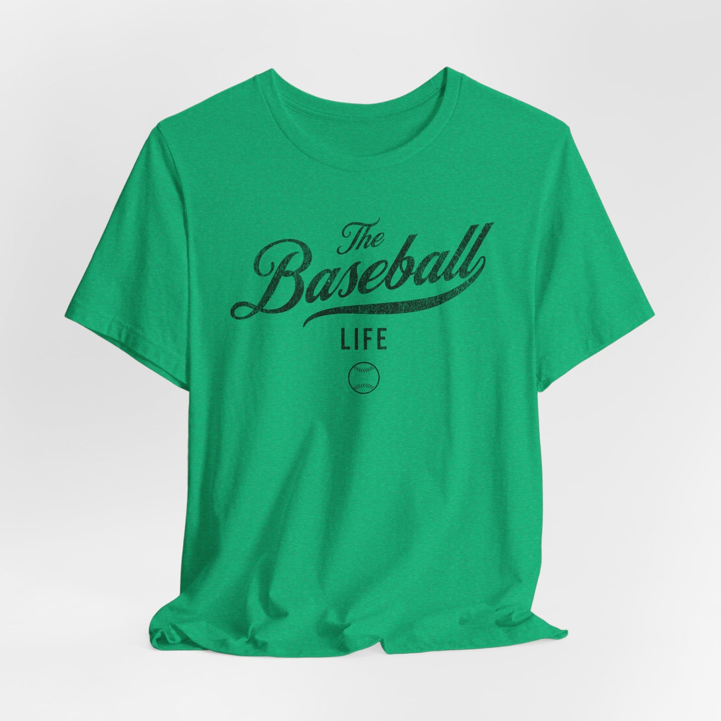The Baseball Life Classic Script T-Shirt_Black Print