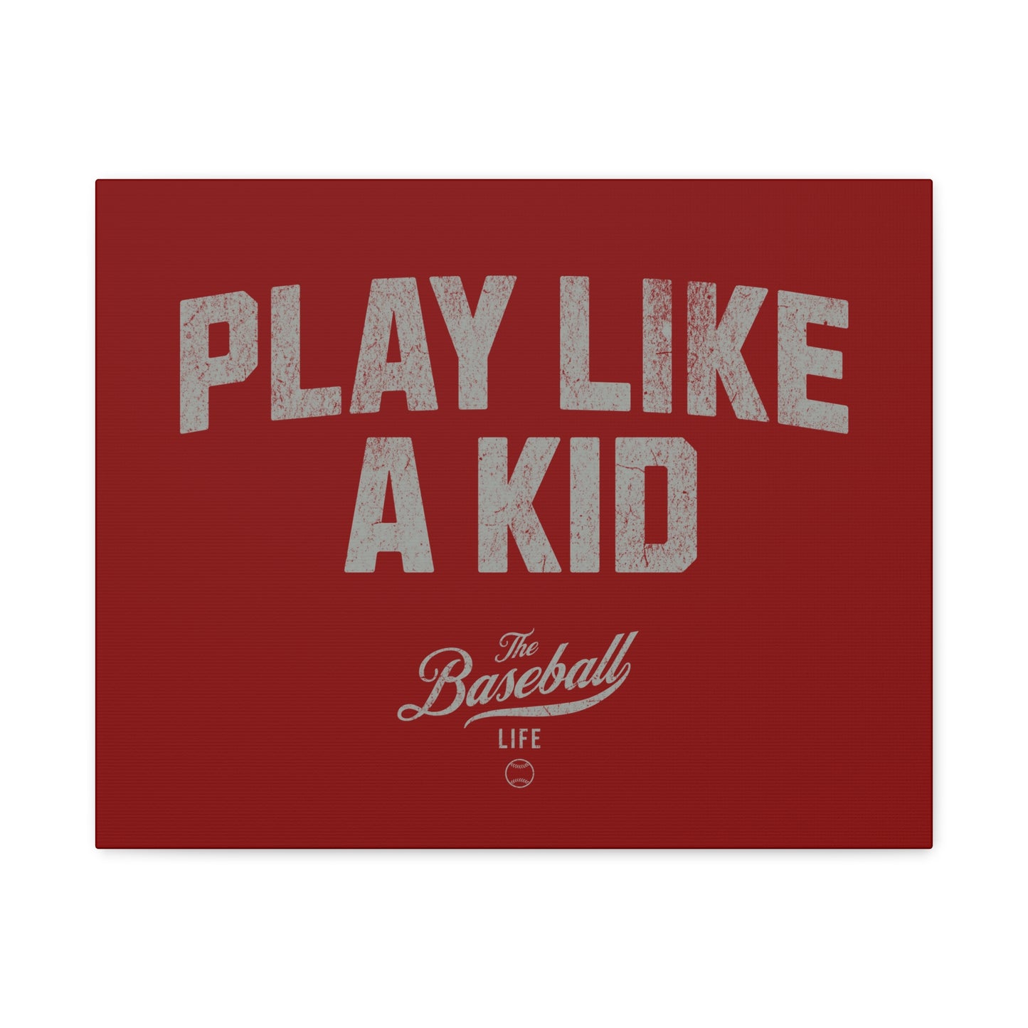 Play Like A Kid Wall Art Canvas_Cardinal Red