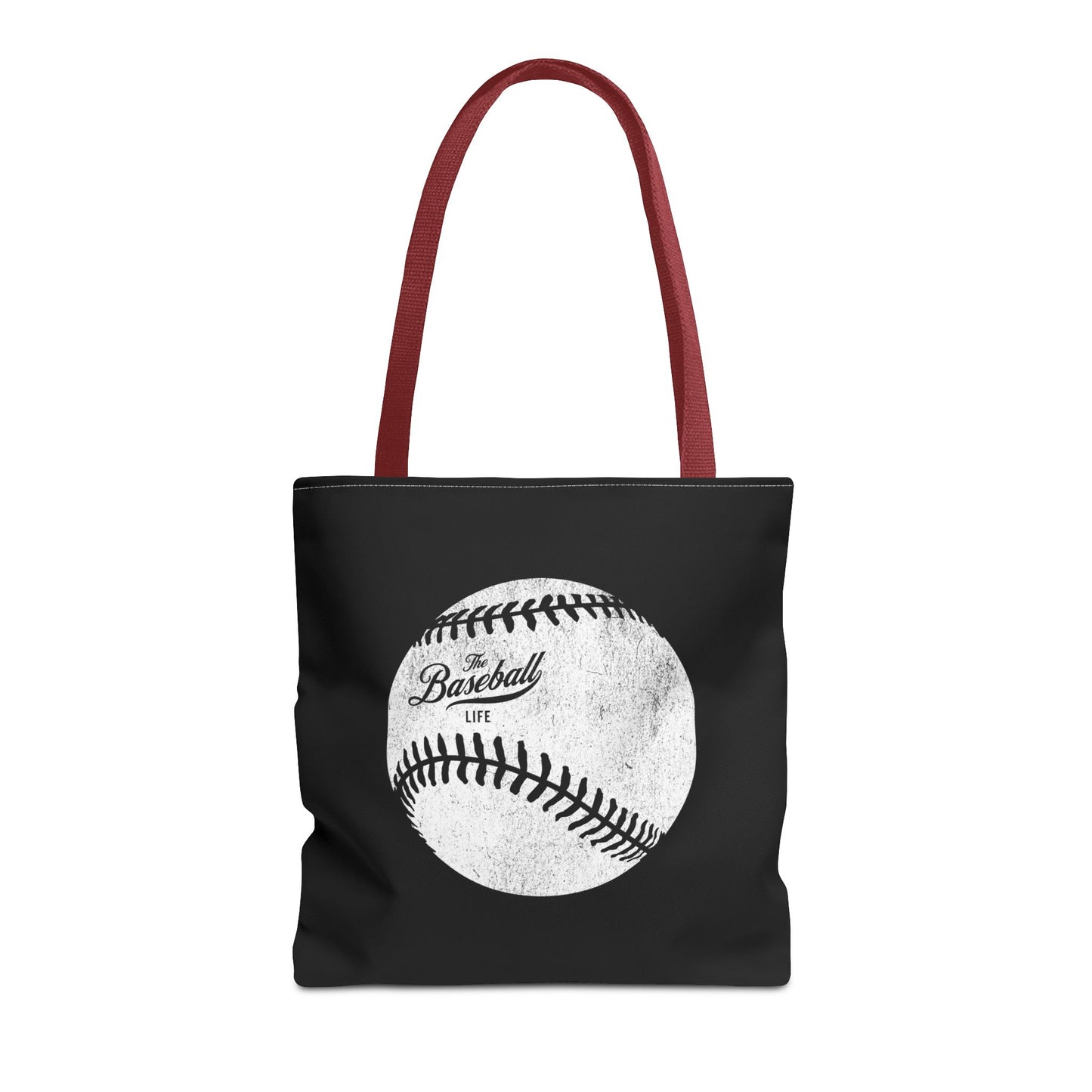 Weathered Baseball Tote Bag_Black