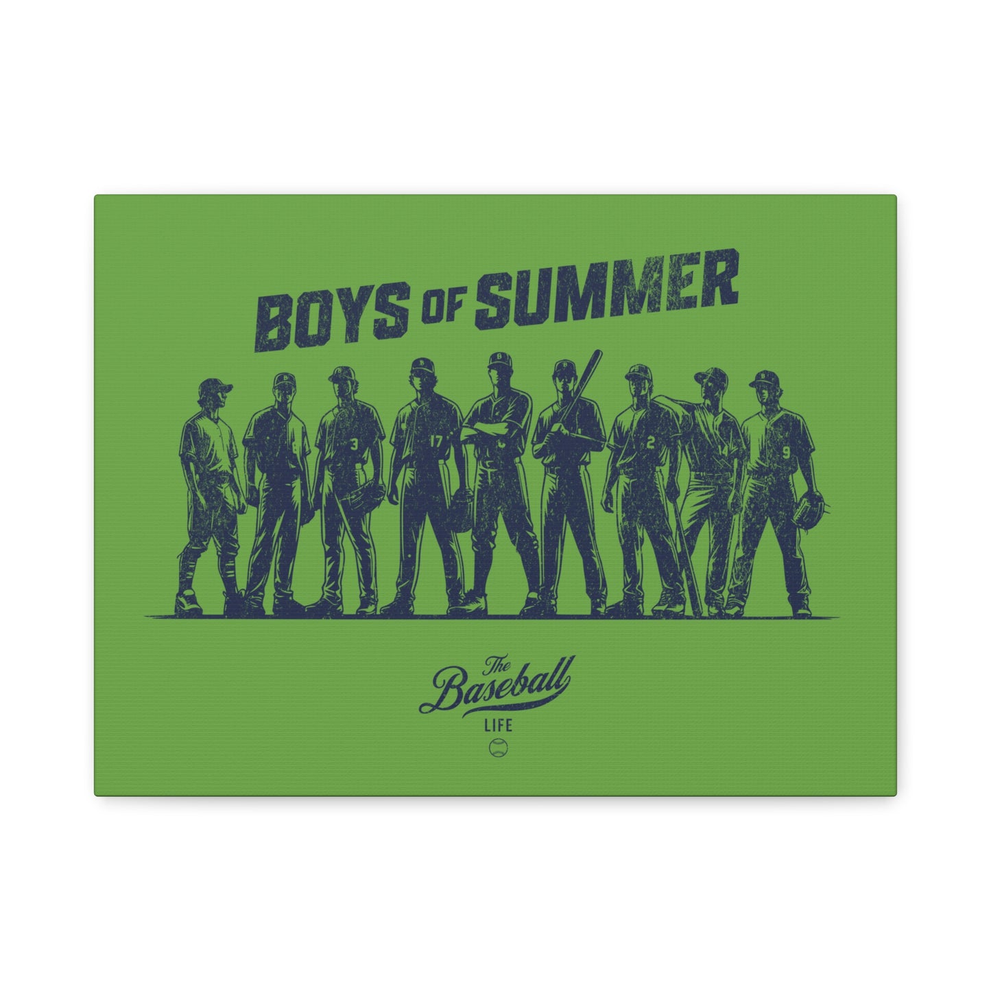 Boys of Summer Wall Art Canvas_Grass Green