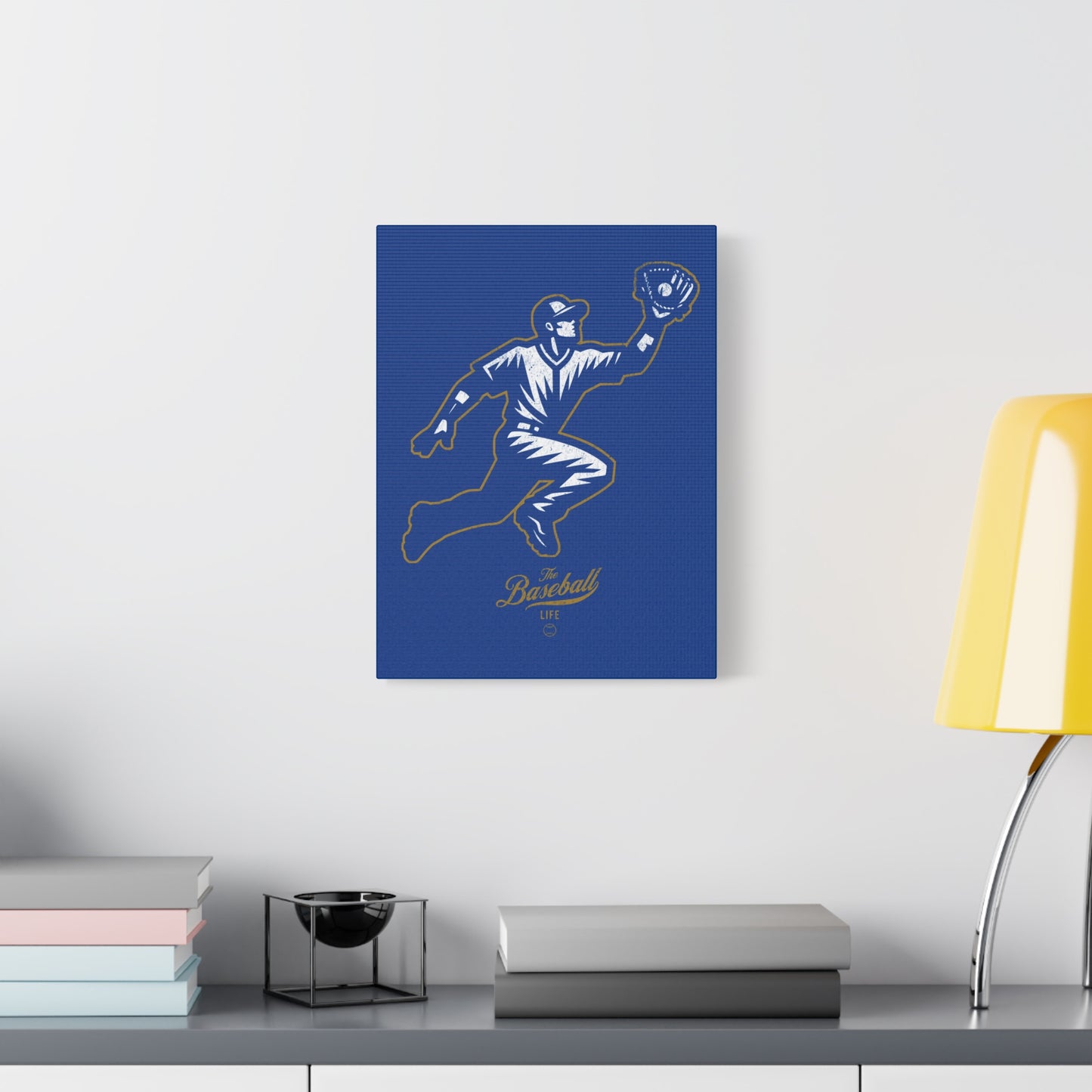 Player Icon Wall Art Canvas_Royal Blue