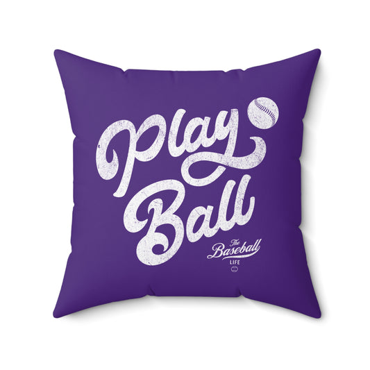 Accent Pillow_Play Ball Script_Purple