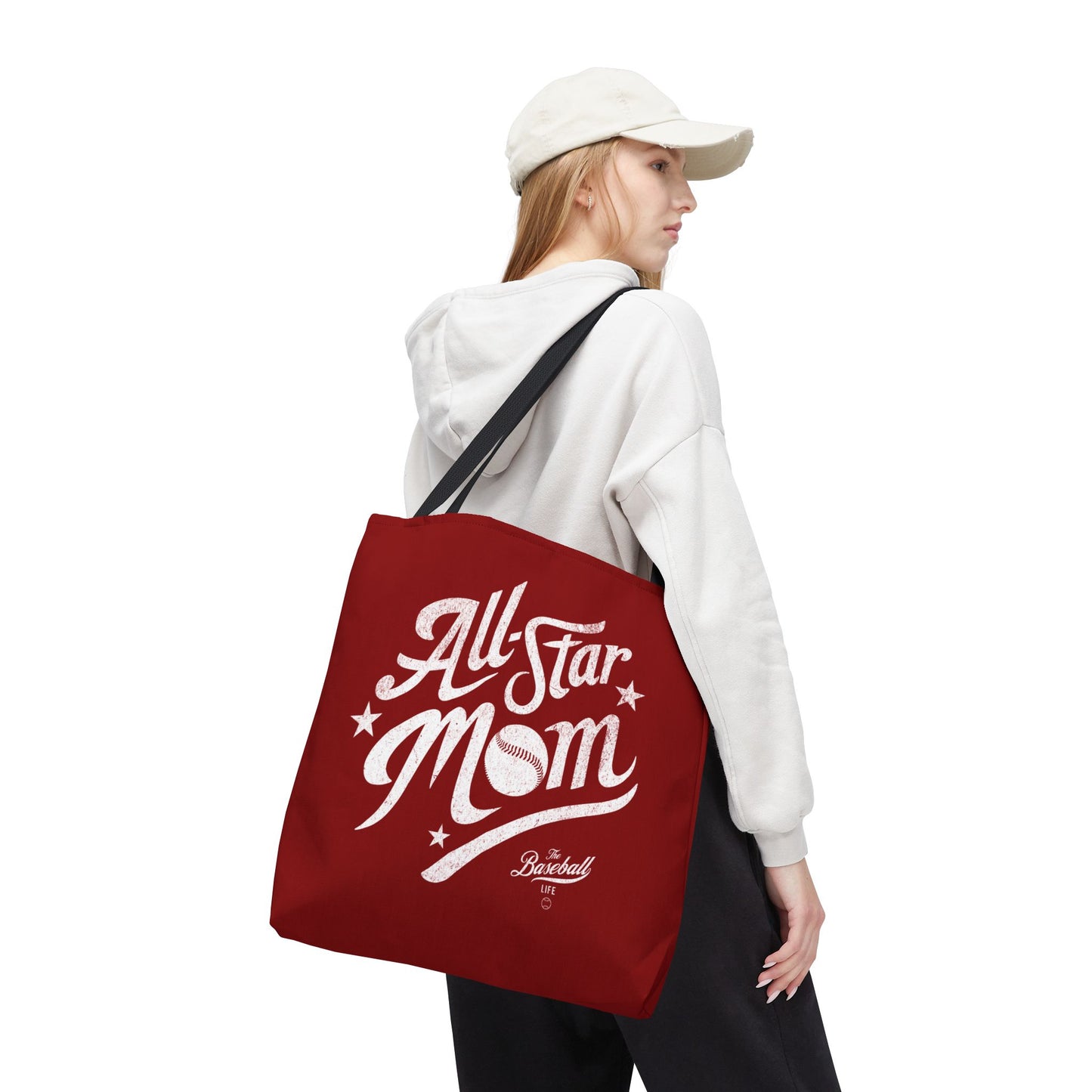 All-Star Mom Baseball Tote - Maroon